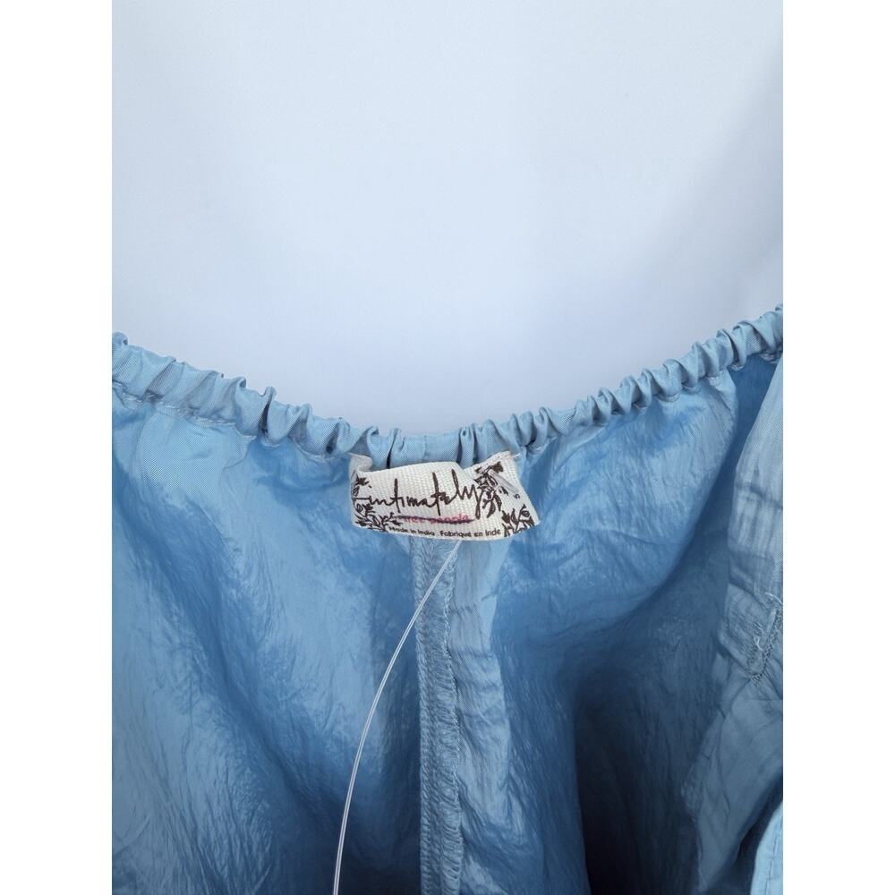 Free People Intimately Forever Young Romper Blue Bow Front Open Back Small - Picture 7 of 14
